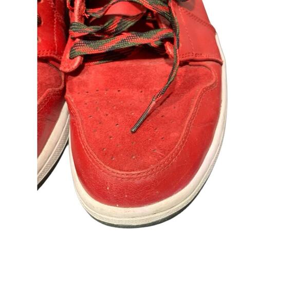 AIR Jordan 1 Retro hightop RED and FOREST GREEN sz 11.5 - Picture 11 of 13